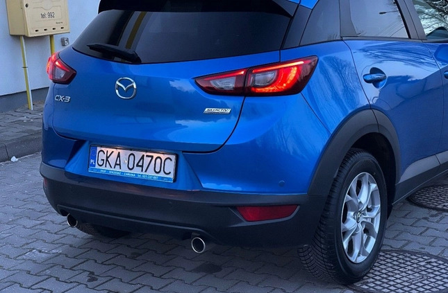 Mazda CX-3 cena 57997 przebieg: 107000, rok produkcji 2015 z Małomice małe 379